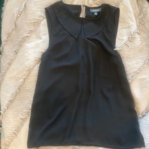 Black blouse from ModCloth with Peter Pan collar